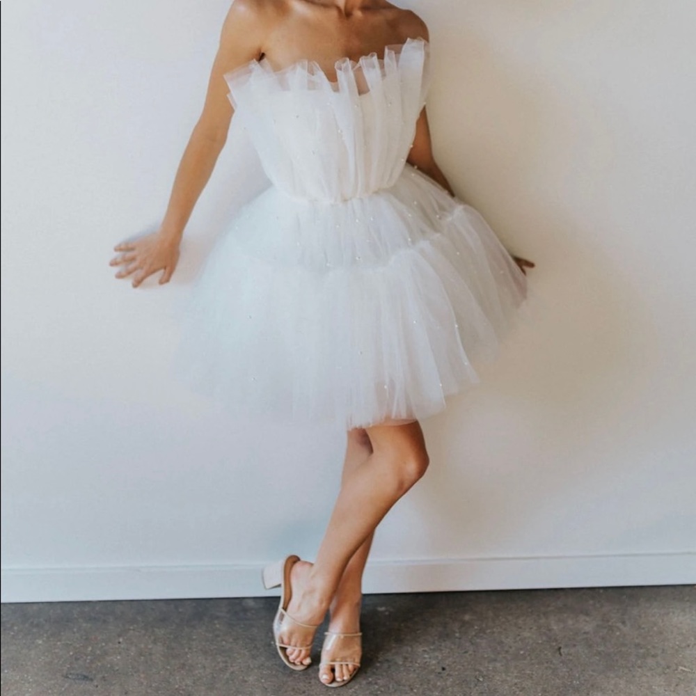 Untamed Petals Arlington Pearl Mini Dress